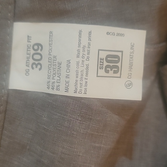 CG Habitats Men's Gray Jogger Pants With Drawstring & Zippered Pockets, Size: 30 - Picture 12 of 13